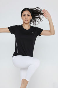 Zelocity Quick Dry Relaxed Top - Black Beauty — thumbnail 4